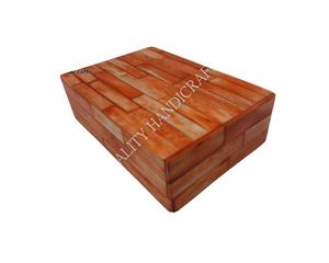 Caja de Joyería de Madera con Incrustaciones de Hueso Naranja de la Mejor Calidad, 15x10x5cm, Decoración de Hogar de Lujo, Regalo de Cumpleaños, Artesanía de la India - Product Image 4