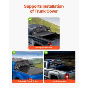 Barra Sportiva Universale Regolabile per Cassone Pickup, Portapacchi in Acciaio al Carbonio per Veicoli di Grandi Dimensioni - Product Image 3