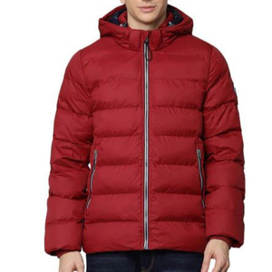 Mens Quilted Bubble Winter Jacket Hooded <b>Warm</b> Padded Coat Smooth Shell Casual Cold Weather Outerwear Wholesale Apparel Supplier - Product Image 6