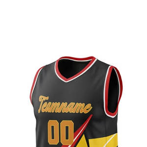 ชุดบาสเก็ตบอลแบบกำหนดเองพร้อมโลโก้ทีม พิมพ์ลายคุณภาพสูง เย็บอย่างดี ราคาแข่งขัน รุ่นใหม่ บริการ OEM - Product Image 4