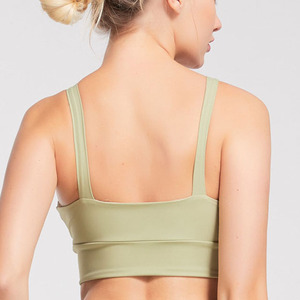 Fixed Seamless Training Yoga Bra Custom Backless Elastic For Sports Push Up Bra - Product Image 4