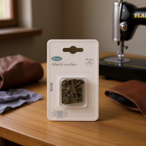 Cabeza de cremallera Ilan de 6 piezas de latón para reparación de bolsos y ropa - Product Image 2