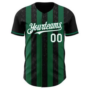 Custom Team Baseball Jersey 100% Polyester Short Sleeve Heat-Transfer Printed Breathable Quick Dry Unisex OEM Service Sportswear - Product Image 2