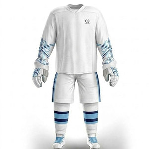 Uniforme de Hockey sobre Hielo Personalizado para Hombre, Ligero, Transpirable, de Poliéster de Alta Calidad, Diseñado para Entrenamiento y Partidos de Liga - Product Image 1
