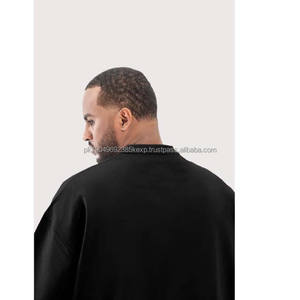 T-shirt en coton 100% de marque de luxe premium Fear Men, surdimensionné, personnalisé, hip-hop, avec logo brodé, tissu tricoté - Product Image 4