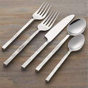 Ensemble de couverts de luxe en acier inoxydable de qualité supérieure, 5 pièces, avec finition diamant écrasé - Product Image 6