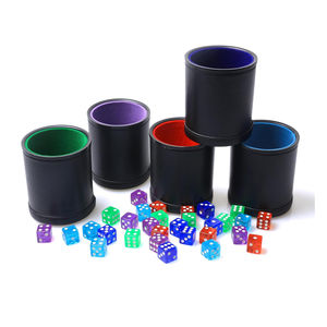 Juego de Vasos para Dados de Cuero PU con Logotipo Personalizado, Clásico, Deportivo, Duradero, para Bar, Club Nocturno, KTV, Fiesta, Juego de Dados - Product Image 6