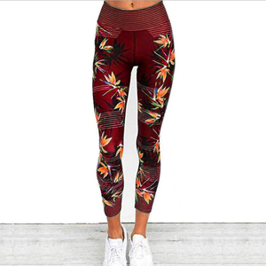 เลกกิ้งผู้หญิงพิมพ์ลายเต็มตัว เอวสูง สำหรับโยคะ ผ้าไม่เป็นขุย ดีไซน์ใหม่ ราคาสมเหตุสมผล จากผู้ผลิต - Product Image 3