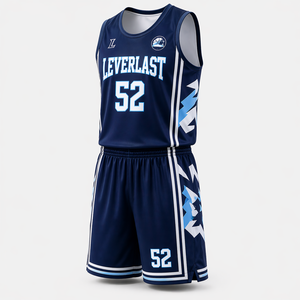 Ensemble d'uniformes de basketball personnalisés de qualité supérieure, maillot et short sublimés, taille plus, logo sur le devant pour les équipes adultes unisexes - Product Image 4