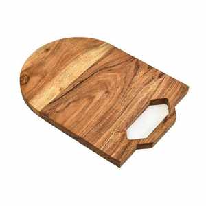 Tabla de Cortar Rectangular de Madera de Acacia Lisa de Doble Cara Personalizada con Asa, de Alta Calidad, Sostenible y Apta para Lavavajillas - Product Image 1