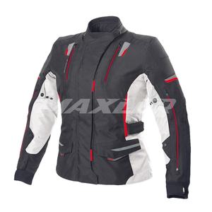 Blouson de moto textile long pour femme, idéal pour le touring sur autoroute, fabricant OEM, coupe-vent, imperméable, compatible protections CE - Product Image 1