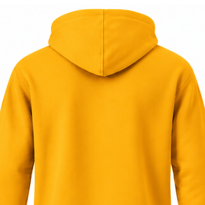 Men's Custom Amber Yellow Pullover <b>Hoodie</b> Fleece Sweatshirt Long Sleeve Regular Fit Drawstring Kangaroo Pocket Casual Streetwear - Product Image 4