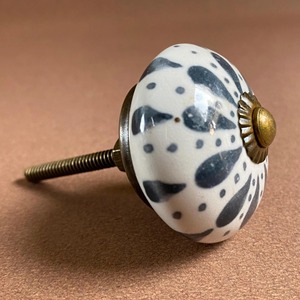 Hand Painted <b>Ceramic</b> Mandala Cabinet <b>Knob</b> Round Decorative Drawer Pull Colorful Wardrobe Door Furniture Hardware Set - Product Image 5