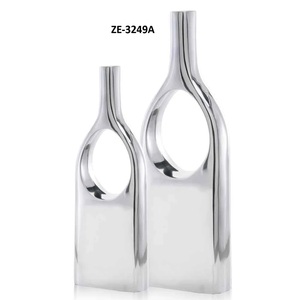 Jarrón Decorativo de Hierro Moderno con Diseño Costero Ecológico ZE-3249A, Resistente al Óxido, para Decoración de Interiores - Product Image 1