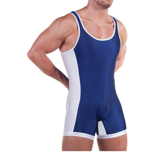 Custom Sublimation <b>Men</b> Wrestling <b>Singlet</b> Heavy Duty Professional Wrestling Uniforms Quick Dry Elastic Wrestling Bodysuit - Product Image 1