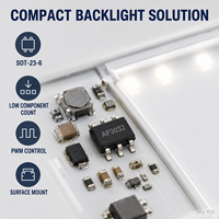 Stock AP3032KTR-G1 Circuit intégré convertisseur élévateur LED blanc, pilote de rétroéclairage à gradation PWM 1 MHz, 2,7 V à 9 V, SOT23-6, puce PMIC