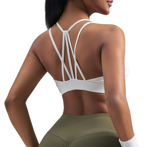 Women High Impact Sports Bra <b>Padded</b> Support For Gym Workout Yoga <b>Running</b> Fitness Comfortable Breathable Wear Top - Product Image 3