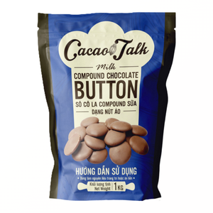 Wholesale Delicious <b>Sweet</b> HALAL Compound Chocolate OEM/ODM Bakery Using Biscuits Cookies Milk Chocolate Button Cocoa 1KG Hot - Product Image 1