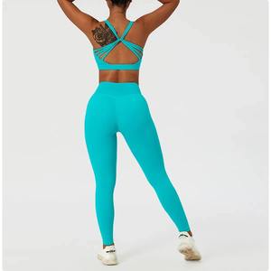 Conjunto de 2 Piezas, Spandex/Poliéster, Elástico, Secado Rápido, Cintura Elástica, Largo Completo - Product Image 5