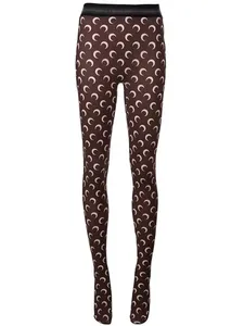 High Waist Seamless Full Length Yoga <b>Leggings</b> Solid Navy Blue 90% Nylon Four-Way Stretch Breathable Pockets Ruched Butt 220g - Product Image 1
