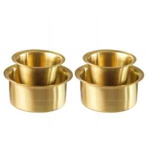 VEDELA NATURALS Ensemble de tasses à café en métal classiques de grande capacité écologiques pour le bureau, la maison et l'extérieur - Product Image 2