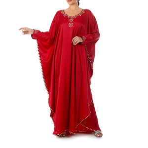 Vestido Maxi Islámico Clásico de Estilo Jalabiya Abaya para Mujer, Corte Holgado, para Uso Diario y Festivo (Eid) - Product Image 1
