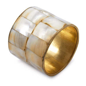Boho Brass With MOP <b>Napkin</b> Holders For Wedding Dinner Festive Decorative <b>Napkin</b> <b>Ring</b> Ethical Bone <b>Napkin</b> Accessory For Tableware - Product Image 6