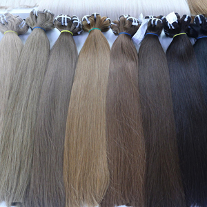 Top grade Vietnam Weft hair extensions in Multiple colors #<b>PLA</b> #1 40cm to 90cm human hair wholesale price - Product Image 2