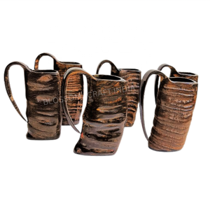 Premium Buffalo Horn Mug Durable & Long Lasting Ox Horn Tankard Ideal for Viking Collectibles and Resale <b>in</b> Viking <b>Stores</b> - Product Image 6
