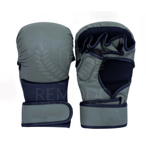 Gants de combat Muay Thai en cuir véritable respirant avec sangle réglable et design personnalisé pour MMA - Product Image 4