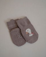 Peekaboo Chaussettes en mélange de coton avec motifs d'animaux mignons pour bébés et enfants – Chien, lapin et écureuil