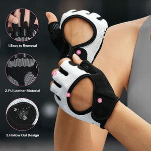 Guantes de fitness flexibles y suaves para gimnasio y con logo personalizado, guantes de fitness cómodos para entrenamiento general y cross training. - Product Image 4