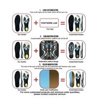 Semelles de sport en carbone PU Nylon avec panneau latéral en PORON GELFiber, semelles de chaussures absorbant les chocs, respirantes, pour la course à pied