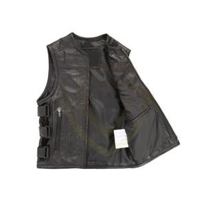 Gilets en cuir pour femmes personnalisés tendance, meilleur design, style motard - Product Image 2