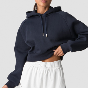 Sudadera con Capucha de Invierno 2025 para Mujer, Estilo Urbano, Tejida, con Logotipo Personalizado Impreso, Transpirable, Ecológica, de Poliéster/Algodón - Product Image 4