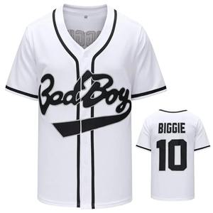 Camiseta de Béisbol Bordada Retro Estilo Película Bad Boy, Camisa Holgada para Hombre, Ropa Hip-Hop para Fiesta - Product Image 3