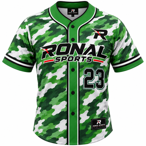 Street Style Custom Floral-Skull Baseball Jersey Manufacturer Personalized Team Uniform OEM ODM Private Label Men's <b>Shirts</b> - Product Image 1
