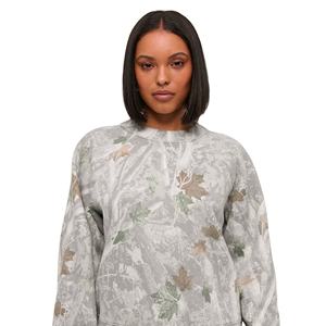 Pull à col rond pour femme en coton 100% - Coupe ample - Respirant - Poche - Qualité supérieure - Impression camouflage - Logo personnalisé - 370g - OEM - Product Image 6