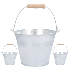 Wholesale Mini Galvanized Metal <b>Buckets</b> with Handles Small <b>Tin</b> Pails for Wedding Party Favors Candy Gift Containers - Product Image 2