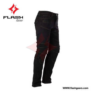 Pantalones de mezclilla personalizados con cremallera al por mayor, pantalones ajustados para motociclistas, pantalones de mezclilla para carreras, pantalones de mezclilla para motociclistas para hombre - Product Image 6