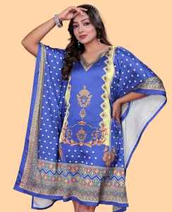 Vestido Kaftan Elegante para Mujer – Kaftan Holgado Estampado para la Colección de Verano - Product Image 5