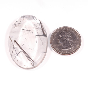 Cabujón de rutilo negro de calidad Natural 100%, fabricación de piedras preciosas sueltas, joyería de tamaño libre, cuarzo rutilo negro, piedra suelta a granel hecha a mano - Product Image 3