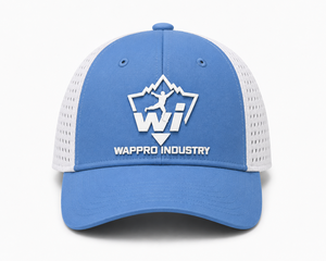 Casquette unisexe bleu clair avec panneaux en mesh, chapeau de sport décontracté respirant pour la promotion en extérieur et l'usage quotidien - Product Image 1