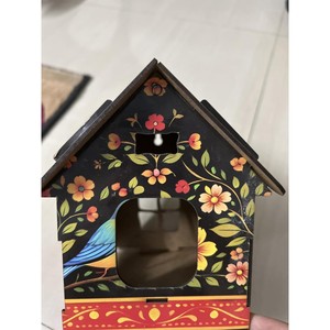 Casa para Pájaros Hecha a Mano con Madera de Sheesham - Diseño Artesanal Tallado en Relieve - Venta al Por Mayor - Product Image 2
