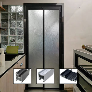 Puertas Corredizas y Abatibles Personalizadas con Riel de Aluminio para Sistema de Pared de Vidrio Interior para Baños - Product Image 3