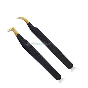 Pinces à cils de précision pour l'application d'extensions, pinces à cils professionnelles en gros, fournitures de salon - Product Image 3