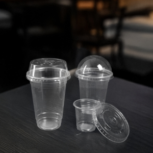 Gobelets en plastique jetables de 95 mm avec couvercles, tailles 16/20/24 oz, pour boissons, desserts, boissons froides, pour la restauration et les événements - Product Image 2