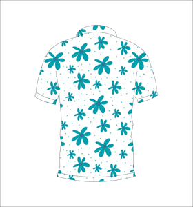 เสื้อโปโลพิมพ์ลายดอกไม้แบบกำหนดเอง แขนสั้น สวมใส่สบาย เหมาะสำหรับกอล์ฟ เทนนิส ชุดทีมฤดูร้อน - Product Image 6