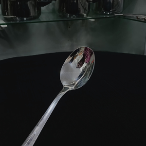 Modern Stainless Steel Dinner Spoon <b>Long</b> Handle Anti <b>Slip</b> Rust Resistant Germany Wholesale Export Supplier - Product Image 6