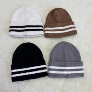 Bonnet en laine tricoté pour femme, nouvelle version coréenne, décontracté, en pure laine, pour étudiante, automne-hiver - Product Image 1